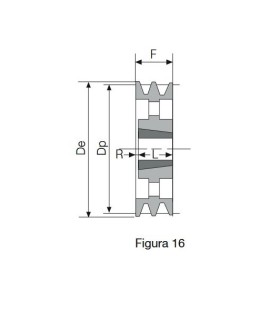 POLEA TAPER 450 6 CANALES SPB (4040)