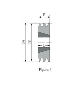 POLEA TAPER 90 1 CANAL SPZ (1210)