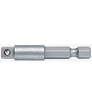 ADAPTADOR HEX MACHO 1/4 EXTRALARGO, CUADRADILLO VASO 1/4" C/BOLA