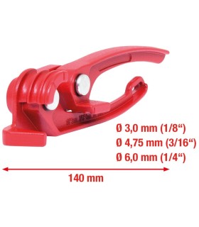 TENAZA CURVATUBOS Ø 3 a 6mm L 140mm