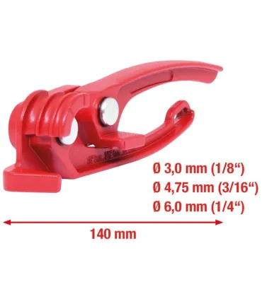 TENAZA CURVATUBOS Ø 3 a 6mm L 140mm