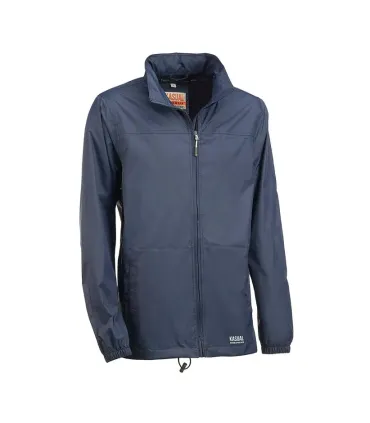 CHUBASQUERO AZUL JUBA CON CAPUCHA FIJA