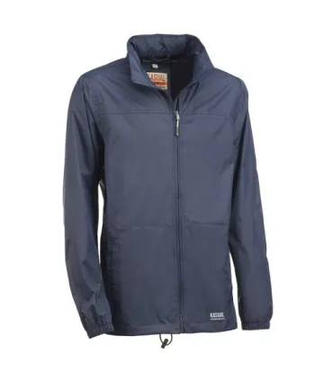 CHUBASQUERO AZUL JUBA CON CAPUCHA FIJA