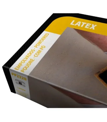 GUANTE DESECHABLE DE LÁTEX JUBA EMPOLVADO