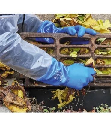 GUANTES CON MANGUITO TERMOSELLADO PVC JUBA