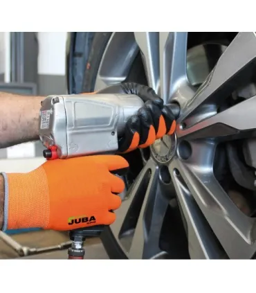 GUANTES JUBA DE NYLON SIN COSTURAS CON RECUBRIMIENTO