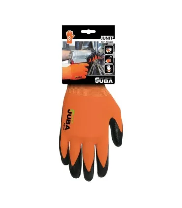 GUANTES JUBA DE NYLON SIN COSTURAS CON RECUBRIMIENTO