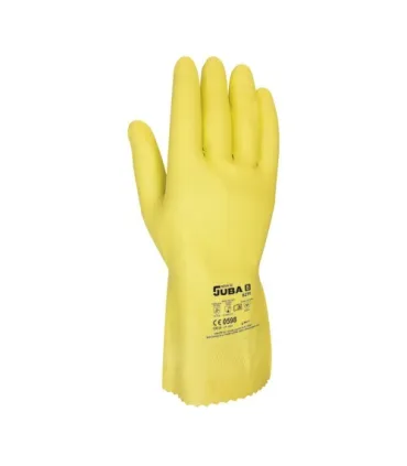 GUANTES DE LÁTEX JUBA NATURAL FLOCADO LIGERO