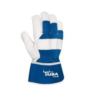 GUANTE JUBA DE PIEL FLOR VACUNO Y LONA