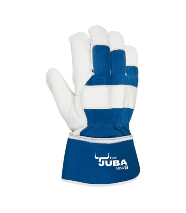 GUANTE JUBA DE PIEL FLOR VACUNO Y LONA