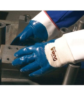 GUANTES DE NITRILO JUBA JUNIT PESADO CON SOPORTE DE ALGODÓN