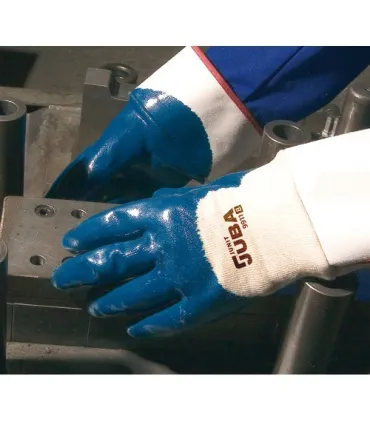 GUANTES DE NITRILO JUBA JUNIT PESADO CON SOPORTE DE ALGODÓN