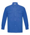CAMISA AZUL MANGA LARGA DE ALGODÓN VESIN