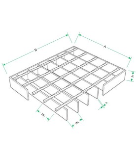 TRAMEX 1190X657 MALLA 35X35 GALVANIZADO