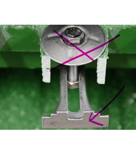 GRAPA TRAMEX PIEZA INFERIOR GRANDE INOXIDABLE