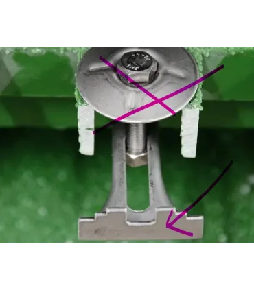 GRAPA TRAMEX PIEZA INFERIOR GRANDE INOXIDABLE