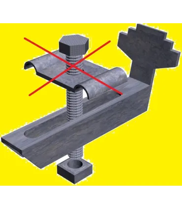GRAPA TRAMEX PIEZA INFERIOR GRANDE INOXIDABLE