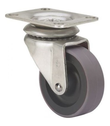 RUEDA GIRAT. 10ZR60CP-PGA60 GOMA GRIS ALEX 2-1034