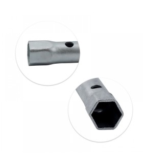 JUEGO 8 LLAVES TUBO CR-V CHAPA HUECAS 6x7 A 20x22