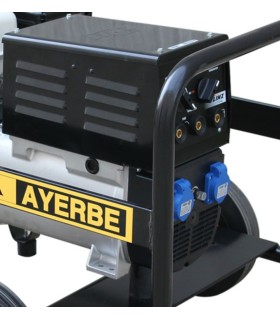 MOTOSOLDADORA AY-170AC  9 CV GASOLINA 150A-30%, 120A-60%, GENERADOR 5KVA MONOF.