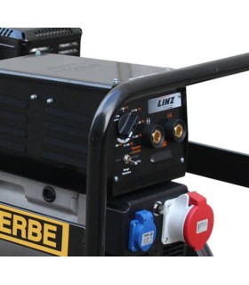 MOTOSOLDADORA AY-255CC  13 CV GASOLINA 180A-30%, 150A-60%, GENERADOR 6,5KVA MONOF.