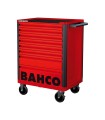 CARRO BAHCO 7 CAJONES CON 206 HERRAMIENTAS. COLOR ROJO
