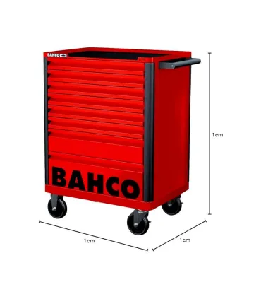 CARRO BAHCO 7 CAJONES CON 206 HERRAMIENTAS. COLOR ROJO
