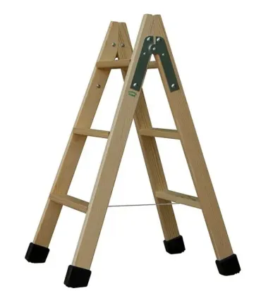 ESCALERA.3 PELD.TIJERA MADERA 0,75 m C/TACOS