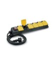 BASE MULTIPLE 6 BASES 2P+T CABLE GOMA (IP-44)