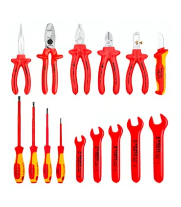 FUNDA HTA 1000V ELECTRICISTA 15Pcs KNIPEX 98.99.13