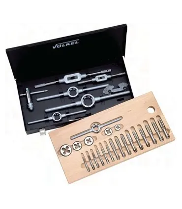 JUEGO MACHOS Y COJINETES PULGADAS BSW 1/8"-1/2" (7 MEDIDAS)