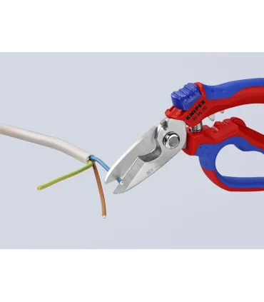 TIJERA KNIPEX CURVADA 160mm 95.05.20SB C/CRIMPADO