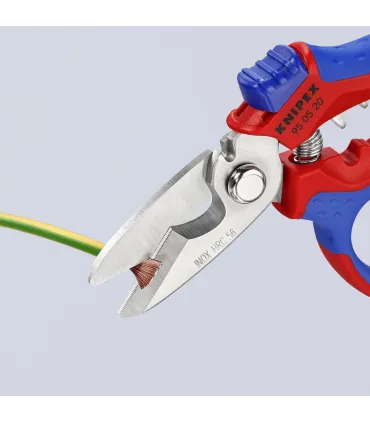 TIJERA KNIPEX CURVADA 160mm 95.05.20SB C/CRIMPADO