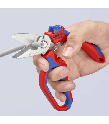 TIJERA KNIPEX CURVADA 160mm 95.05.20SB C/CRIMPADO