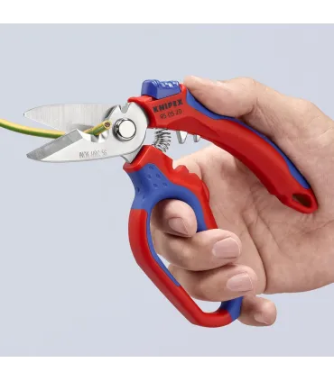 TIJERA KNIPEX CURVADA 160mm 95.05.20SB C/CRIMPADO