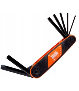 JUEGO 7 LLAVES ALLEN HEXAGONALES 2,5-10mm TIPO NAVAJA BAHCO