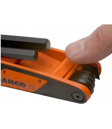 JUEGO 7 LLAVES ALLEN HEXAGONALES 2,5-10mm TIPO NAVAJA BAHCO