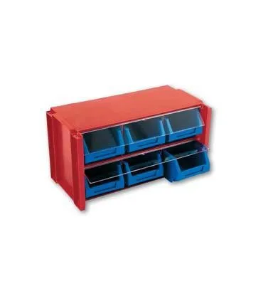 ESTANTE CLASIFICADOR APILABLE 6 CAJONES