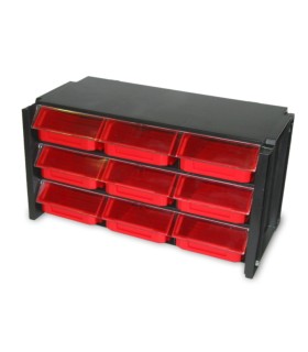 ESTANTE CLASIFICADOR APILABLE 9 CAJONES