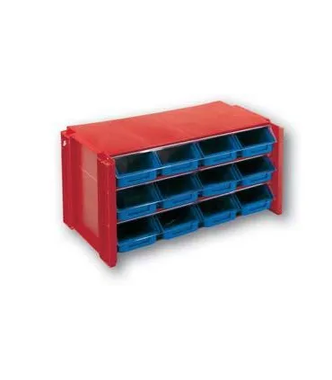ESTANTE CLASIFICADOR APILABLE 12 CAJONES