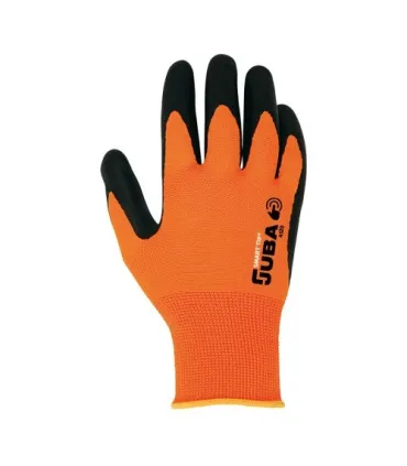GUANTES JUBA DE POLIÉSTER SIN COSTURAS RECUBIERTO DE NITRILO