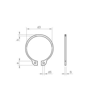 ANILLO SEGER DIN 471 Ø 220 EXTERIOR
