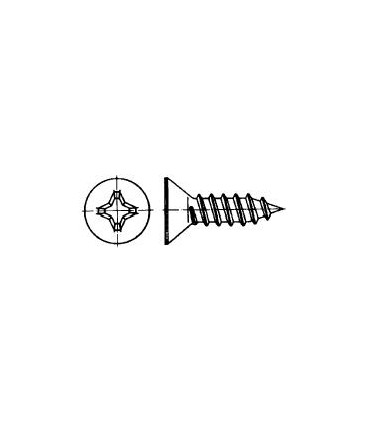 Ø 4,2X38 TORNILLO DIN 7982 ZINCADO