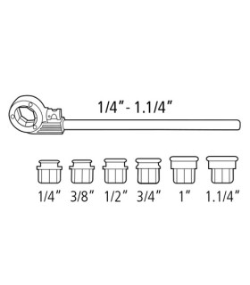 CONJUNTO ROSCADOR SUPER-EGO 1/2-1"1/4 BSPT-D