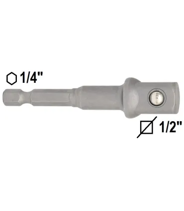 ADAPTADOR MACHO HEX.1/4"-VASOS 1/2"