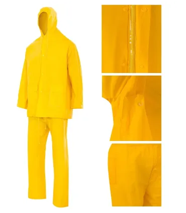 TRAJE IMPERMEABLE AMARILLO C/SOPORTE TXXL