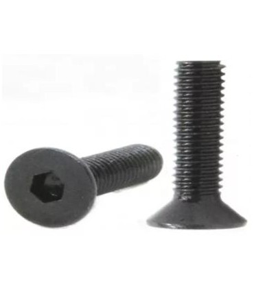 W 1/4X16 TORNILLO AVELLANADO DIN 7991 12.9 NEGRO