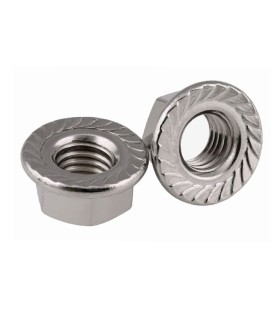 TUERCA CON ARANDELA DIN6923 INOX-A2 M6 GRAFILADA