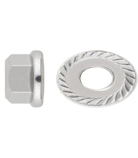 TUERCA CON ARANDELA DIN6923 INOX-A2 M12 GRAFILADA
