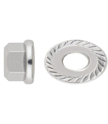 TUERCA CON ARANDELA DIN6923 INOX-A2 M12 GRAFILADA